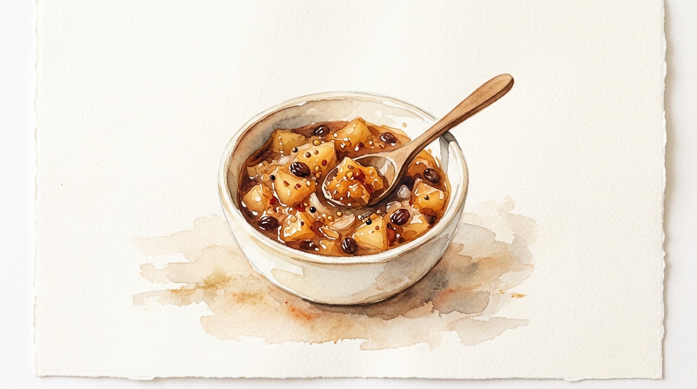 Simple Spiced Apple Chutney