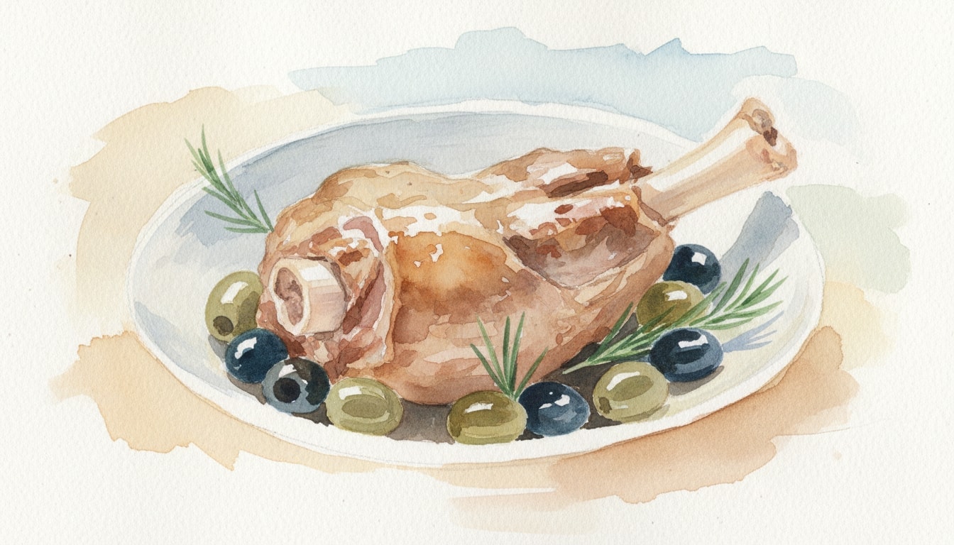 Slow Cooked Lamb with Olives