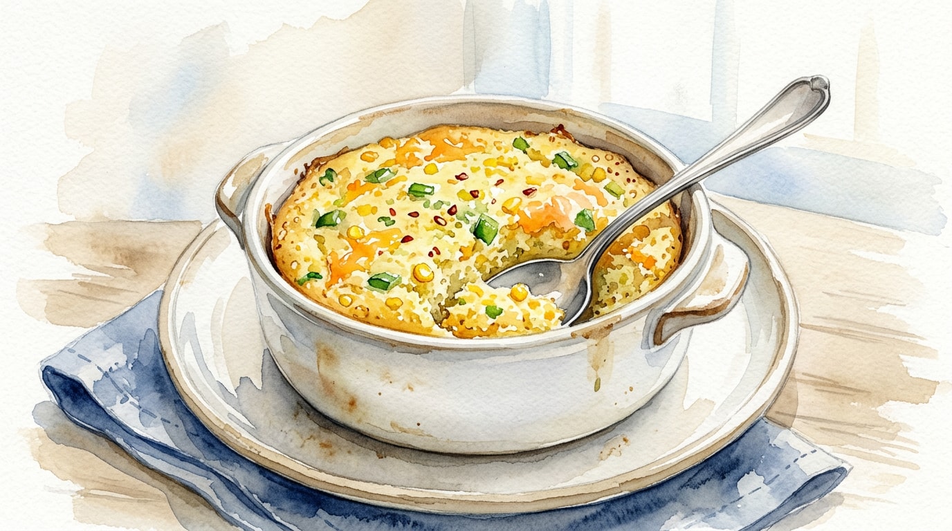 Slow Cooker Jalapeño Cheddar Spoonbread