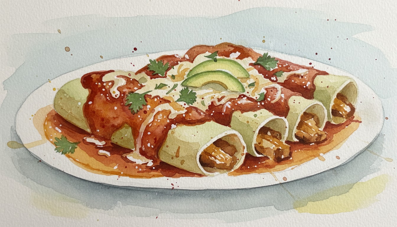Slow-Cooker Pork Neck Enchiladas