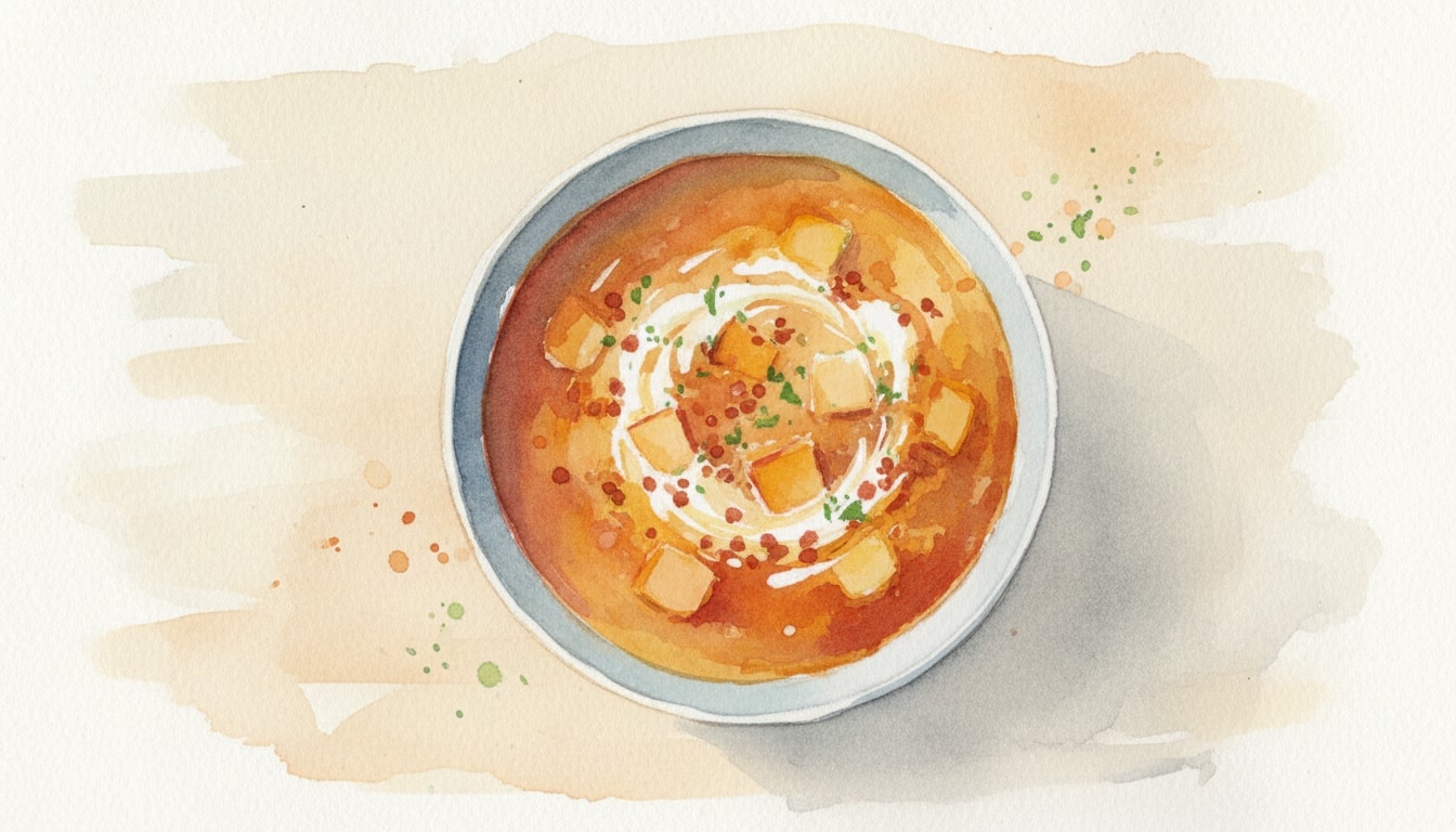 Slow Cooker Red Lentil Pumpkin Soup