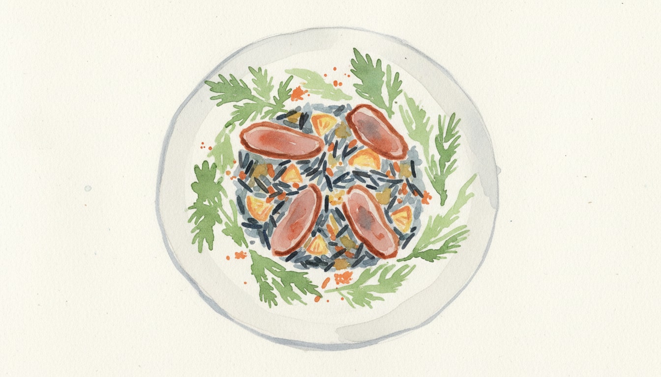 Smoked Duck & Citrus Wild Rice Salad