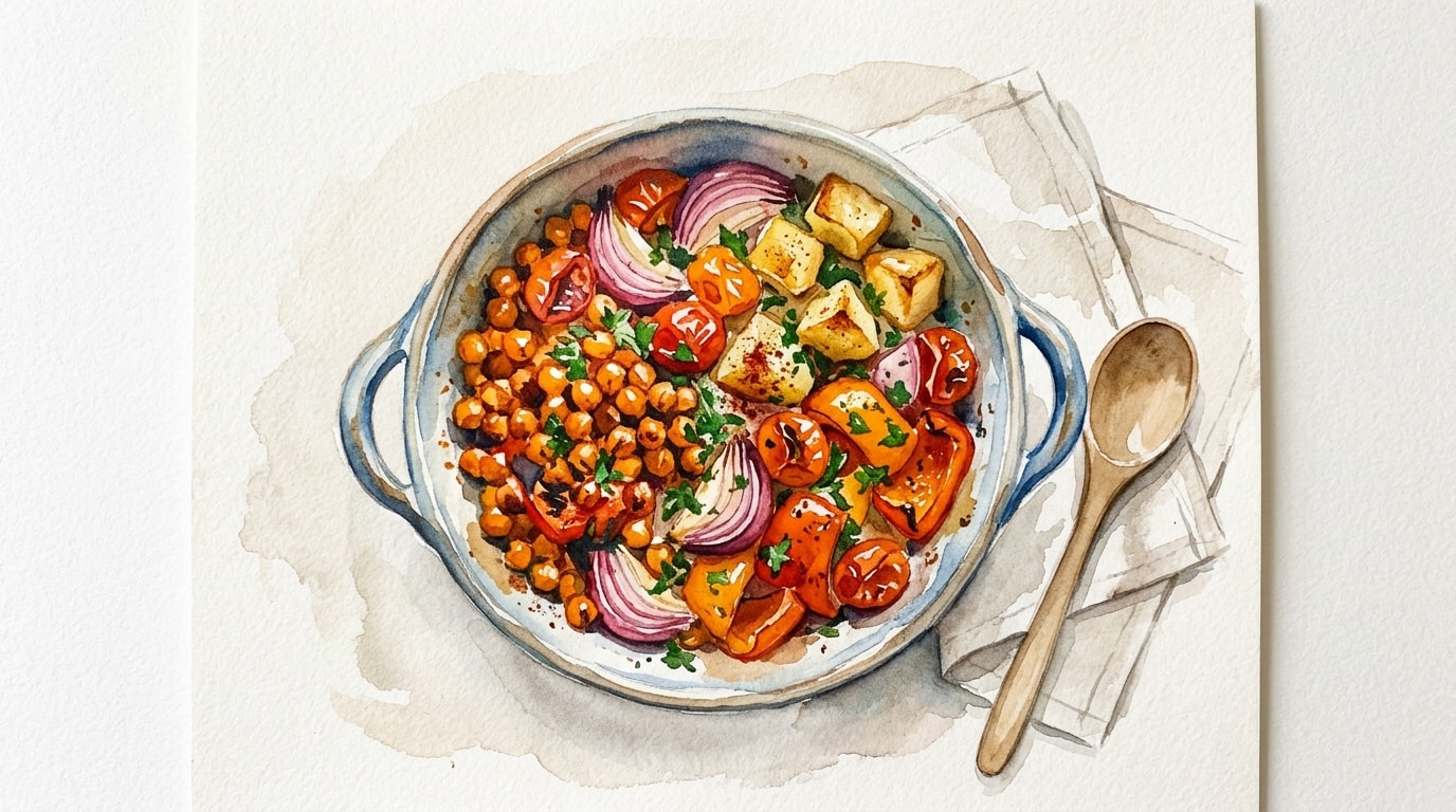 Smoky Chickpea Traybake