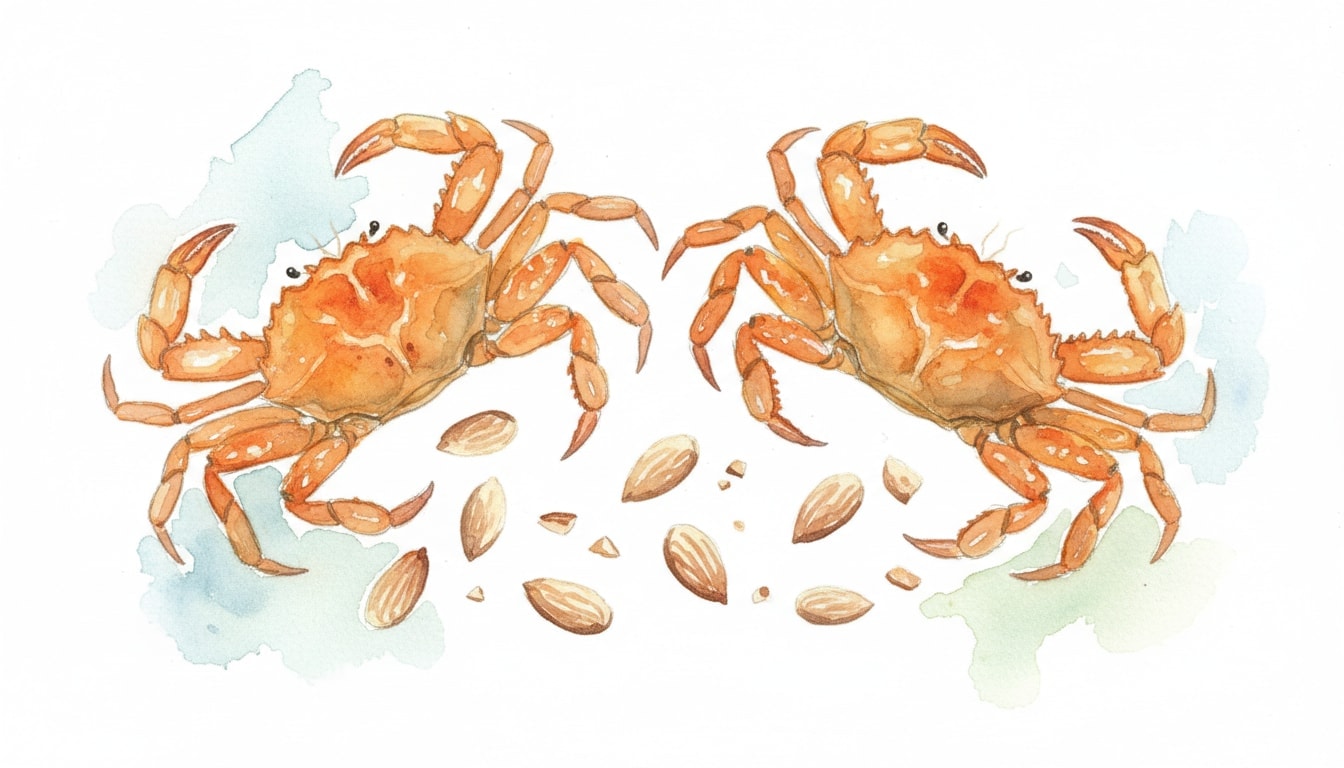 Soft-Shell Crabs With Almonds