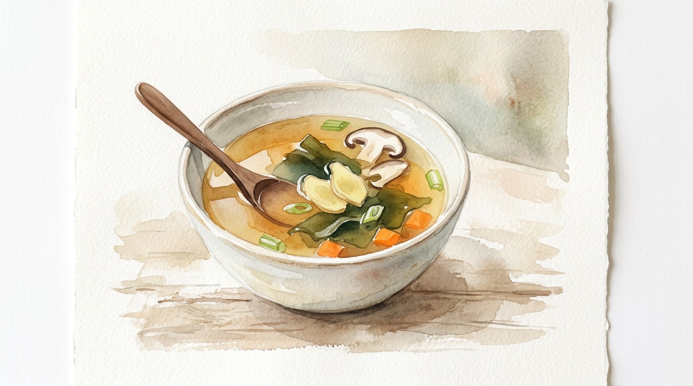 Soothing Kombu and Ginger Vegetable Broth