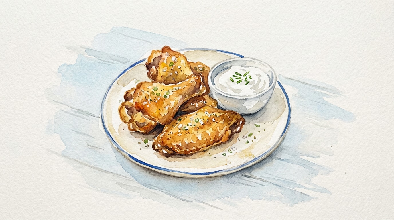 Sour Cream and Onion Crispy Baked Chicken Wings