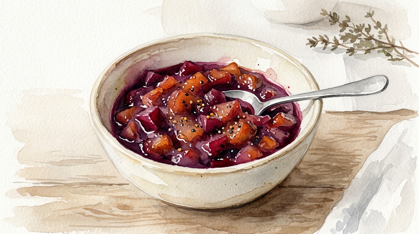 Spiced Beetroot and Apple Chutney