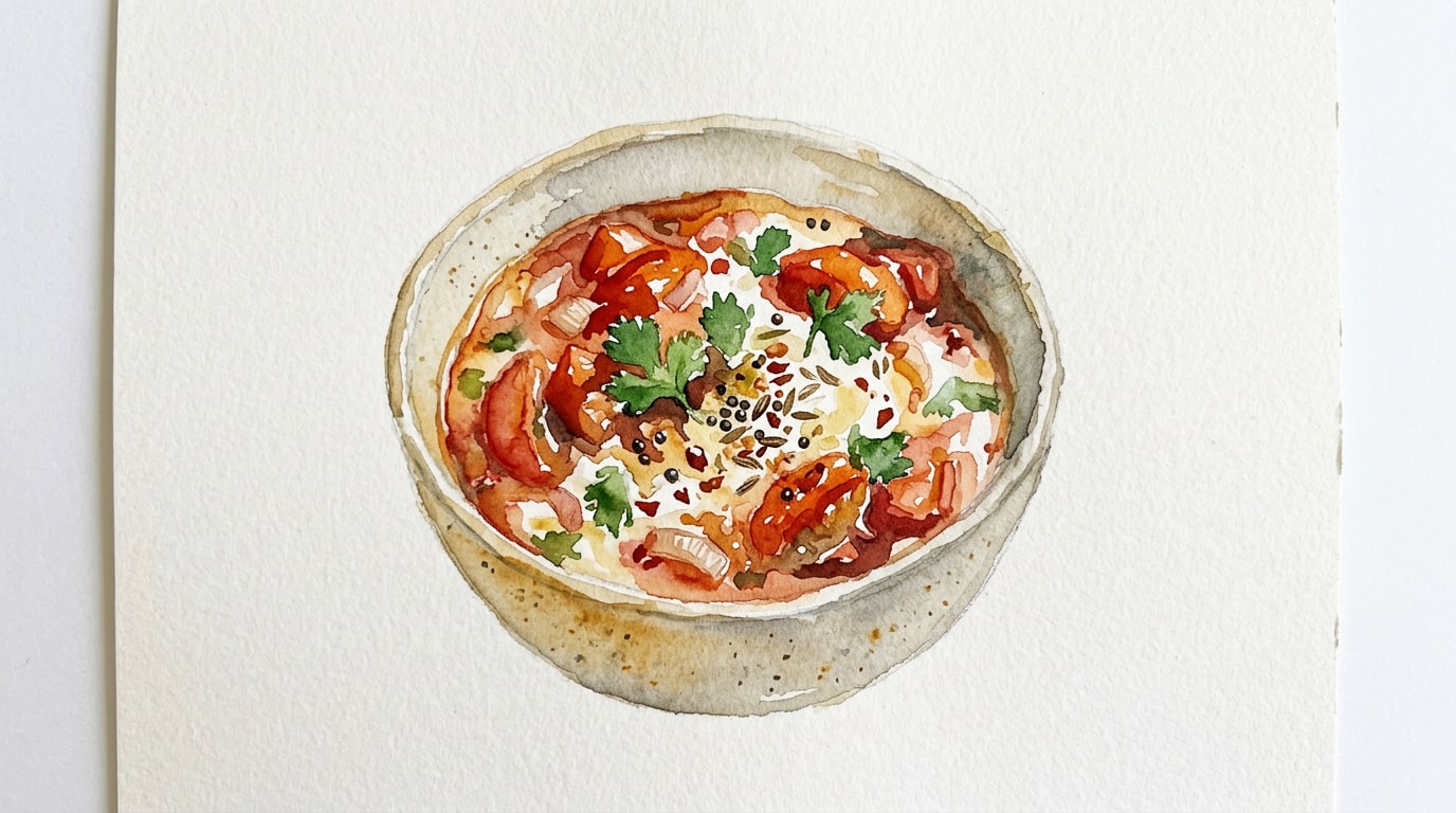 Spiced Indian Tomato And Yogurt Side