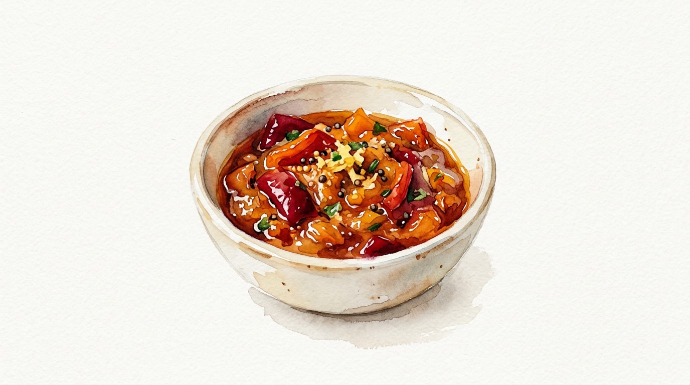 Spiced Roasted Red Pepper and Ginger Relish