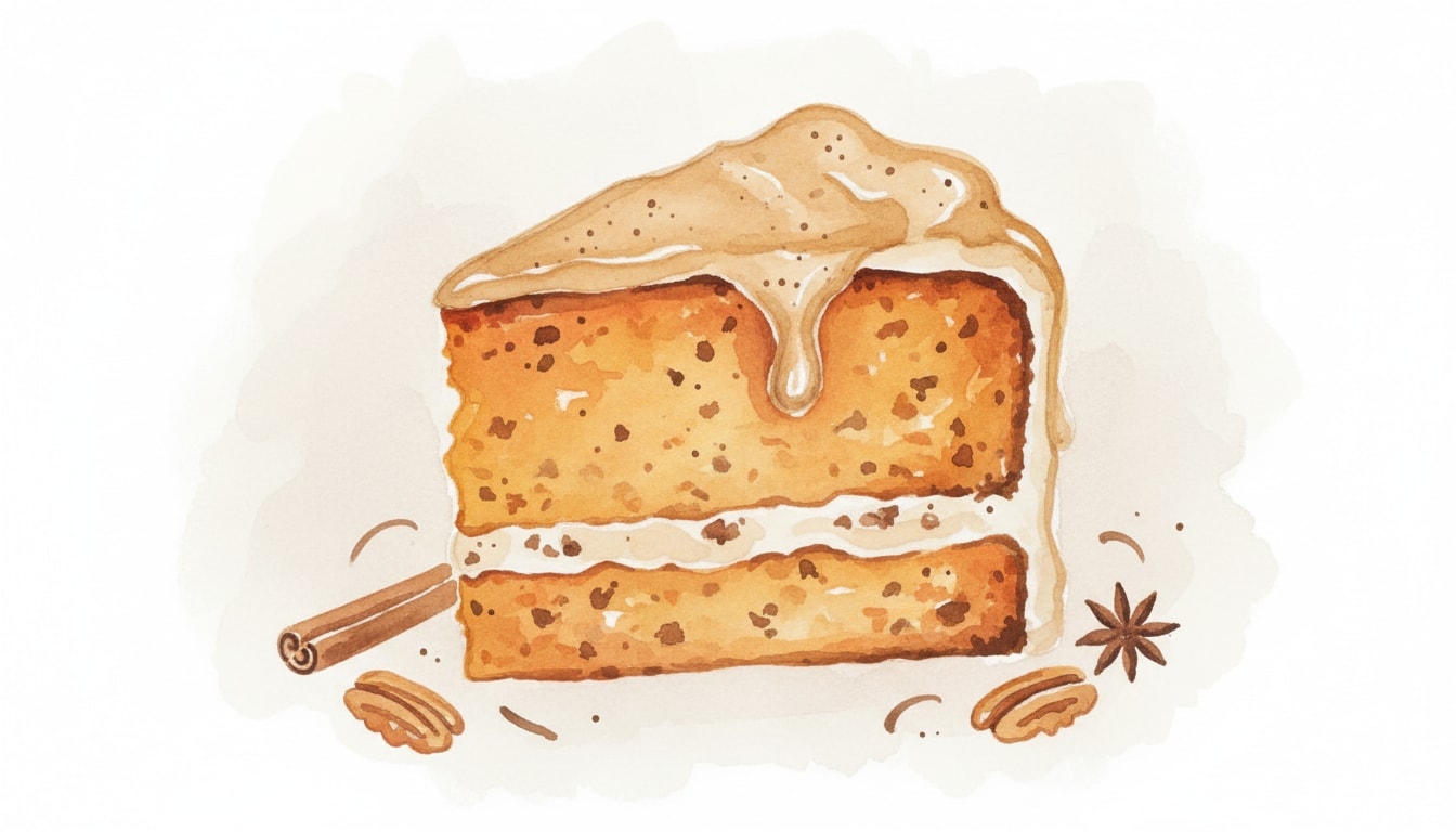 Spiced Sweet Potato & Toasted Pecan Cake with Beurre Noisette Frosting