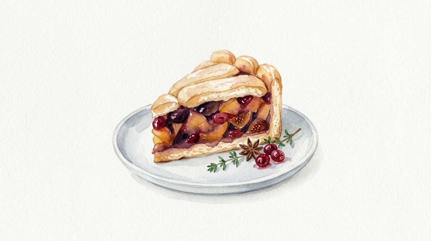 Spiced Winter Fruit Charlotte