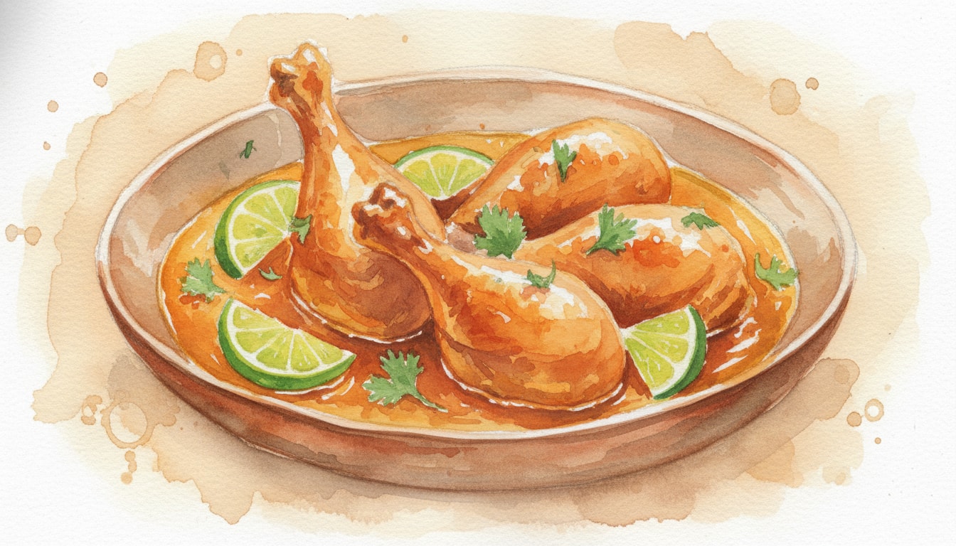 Spicy Beer-Braised Lime Chicken