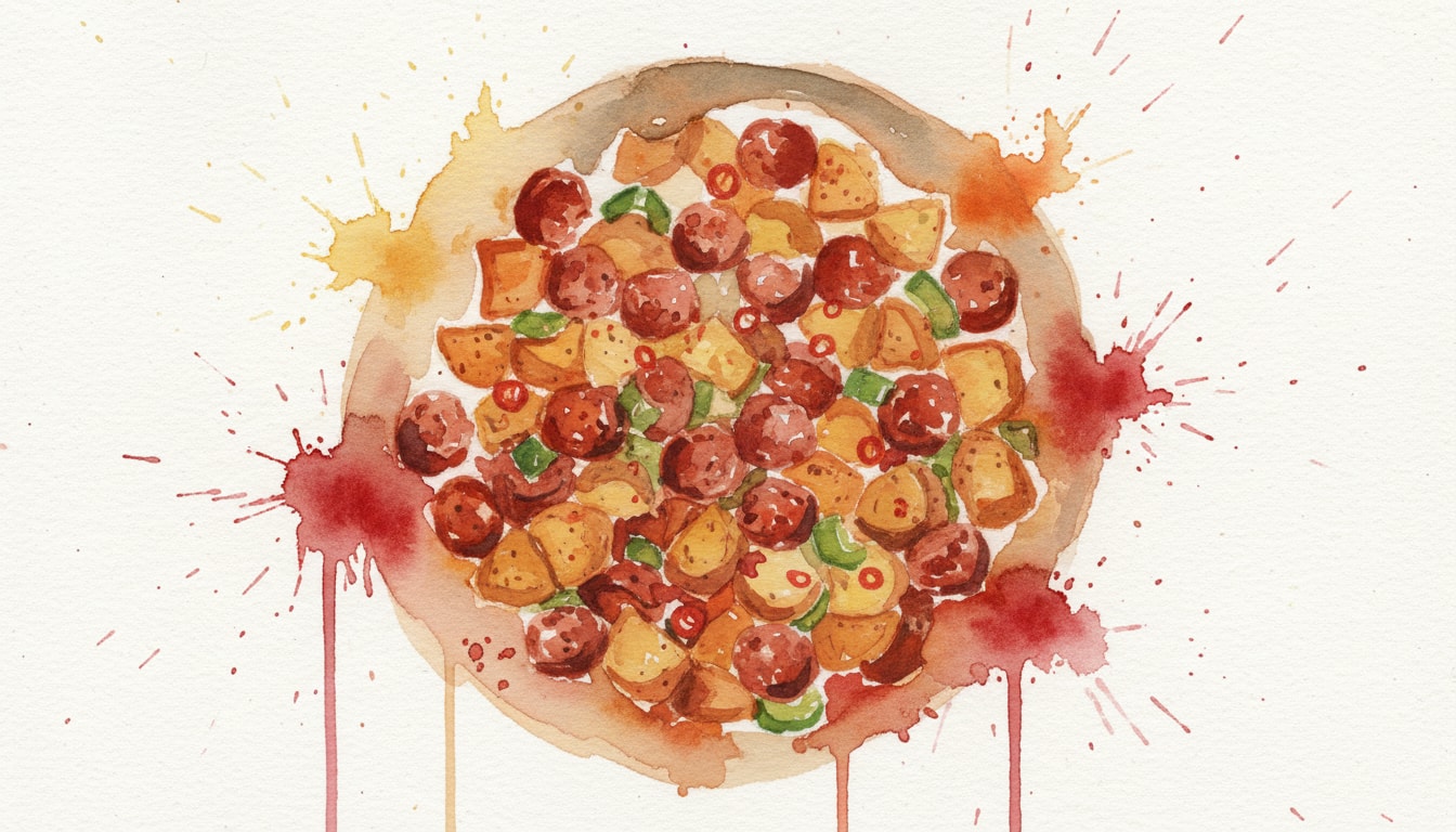 Spicy Chicken Sausage and Potato Hash