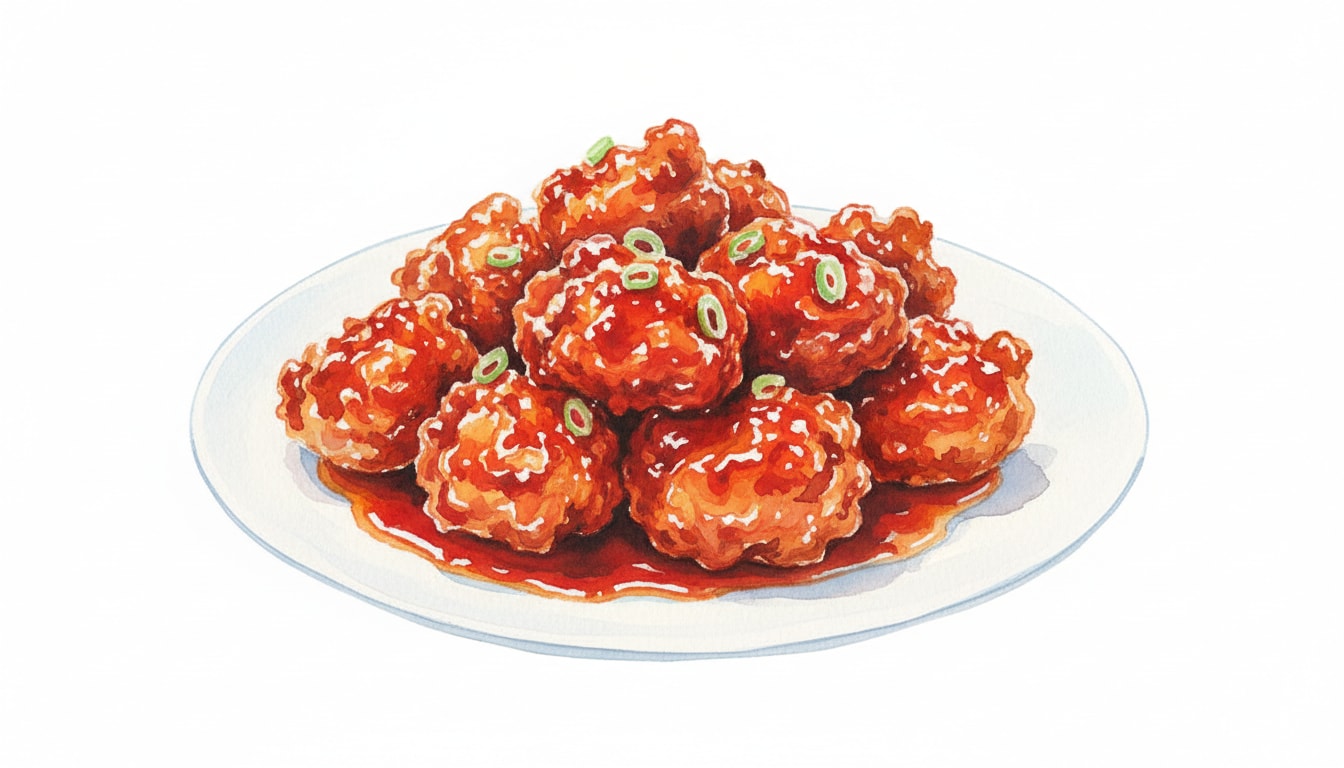 Spicy Korean Fried Chicken (Yangnyeom Chicken)