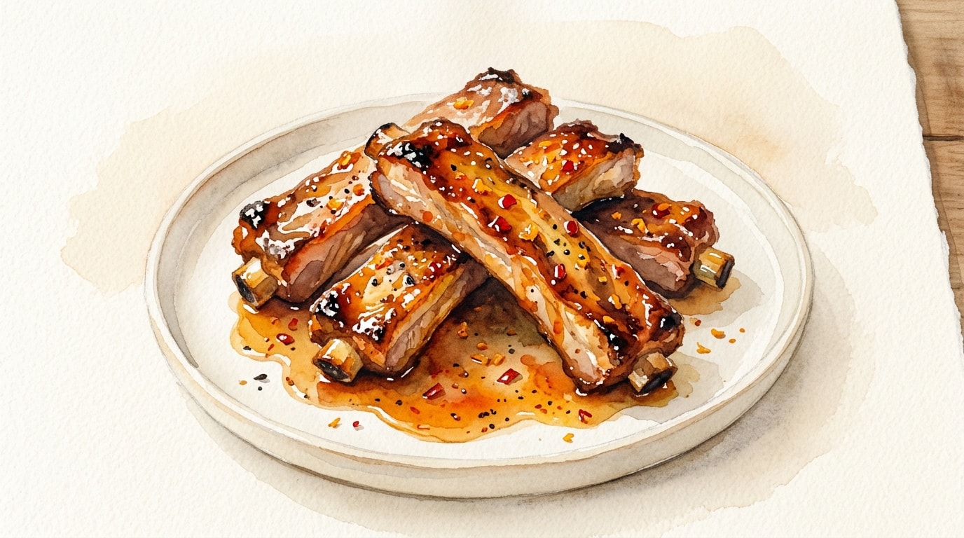 Spicy Orange Glazed Pork Ribs
