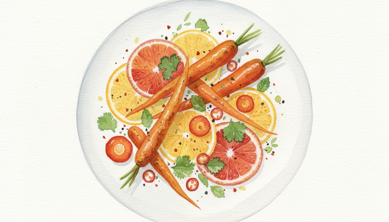 Spicy Roasted Carrot & Citrus Salad