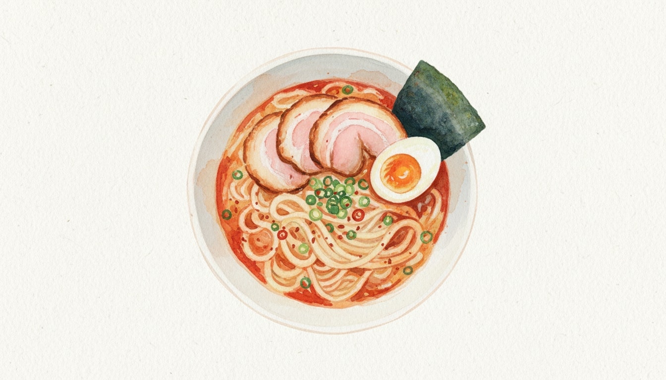 Spicy Tonkotsu Ramen with Chashu Pork