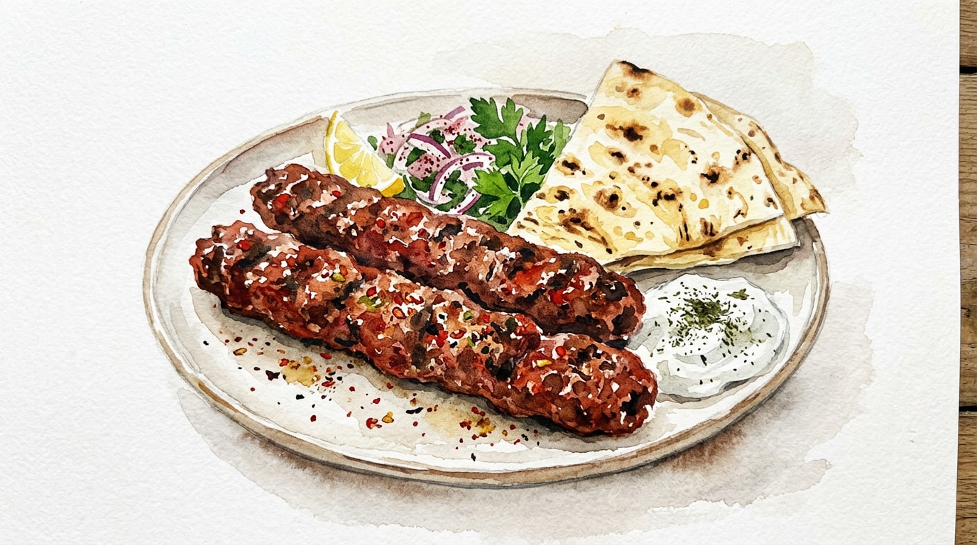 Spicy Turkish Adana Kebab