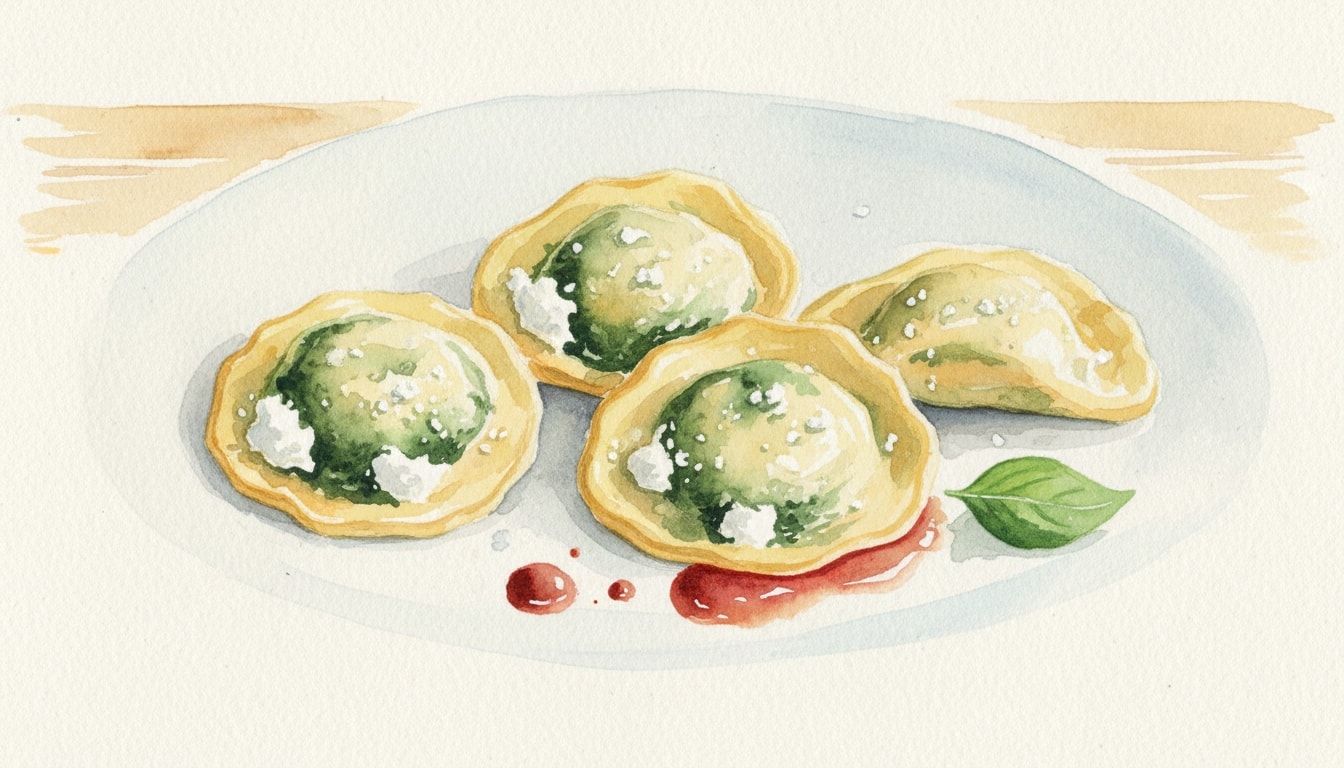 Spinach-Ricotta-Parmesan Ravioli