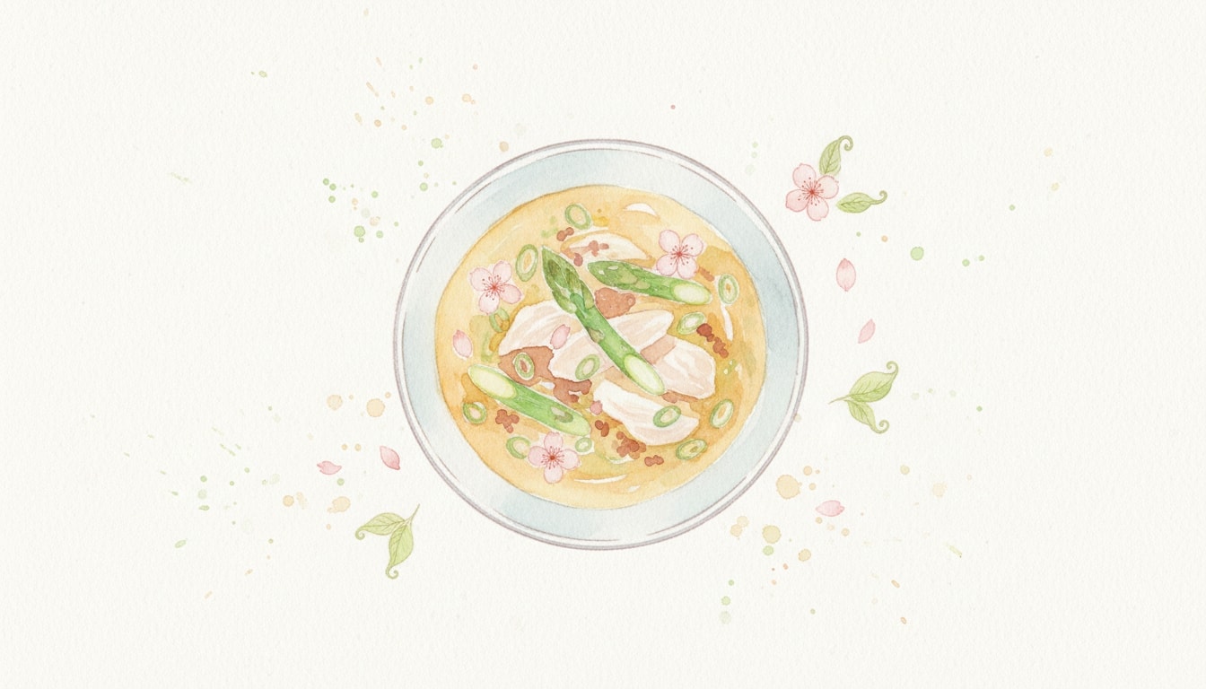 Spring Chicken Miso Soup