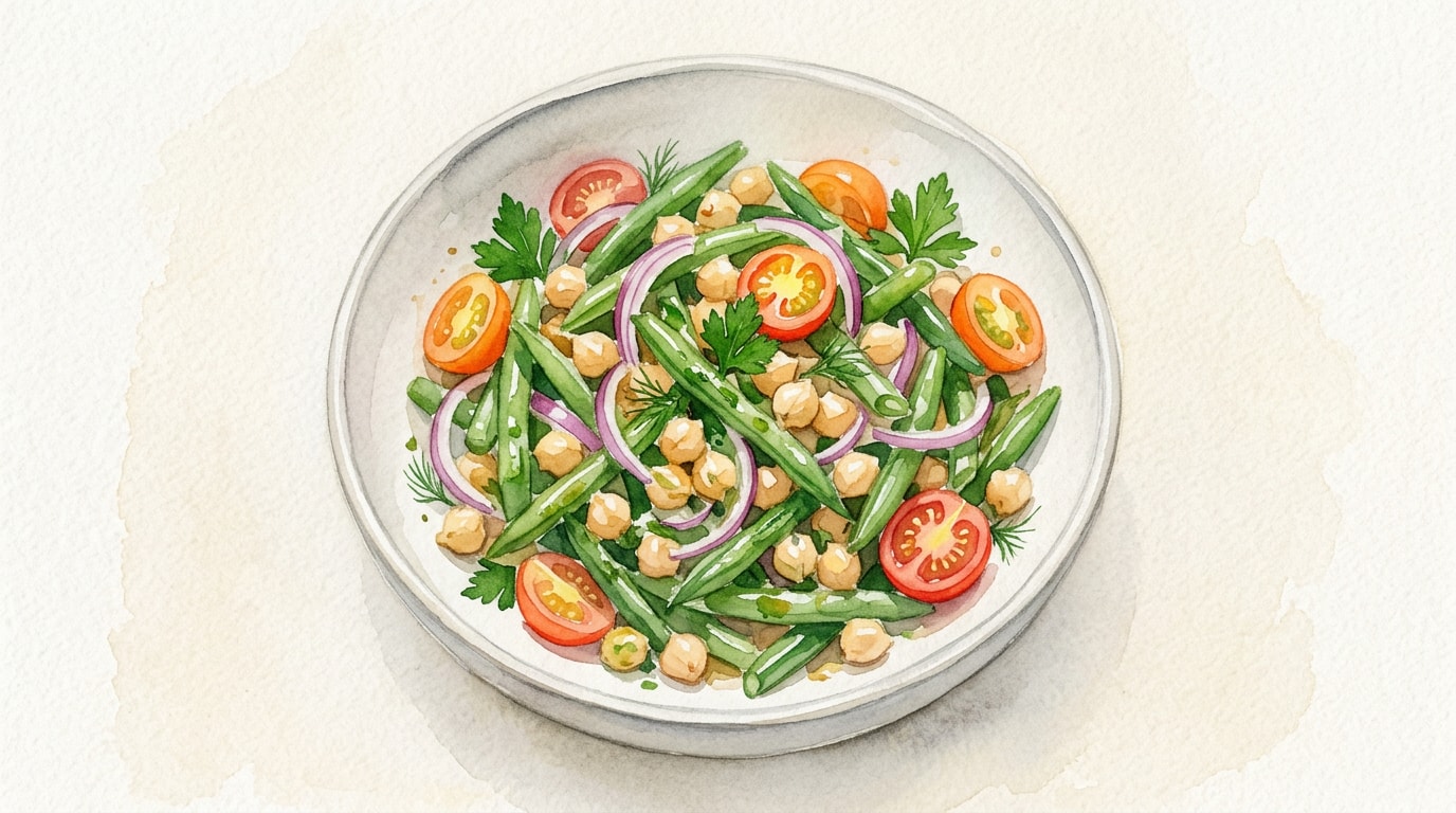 Spring Green Bean and Chickpea Salad
