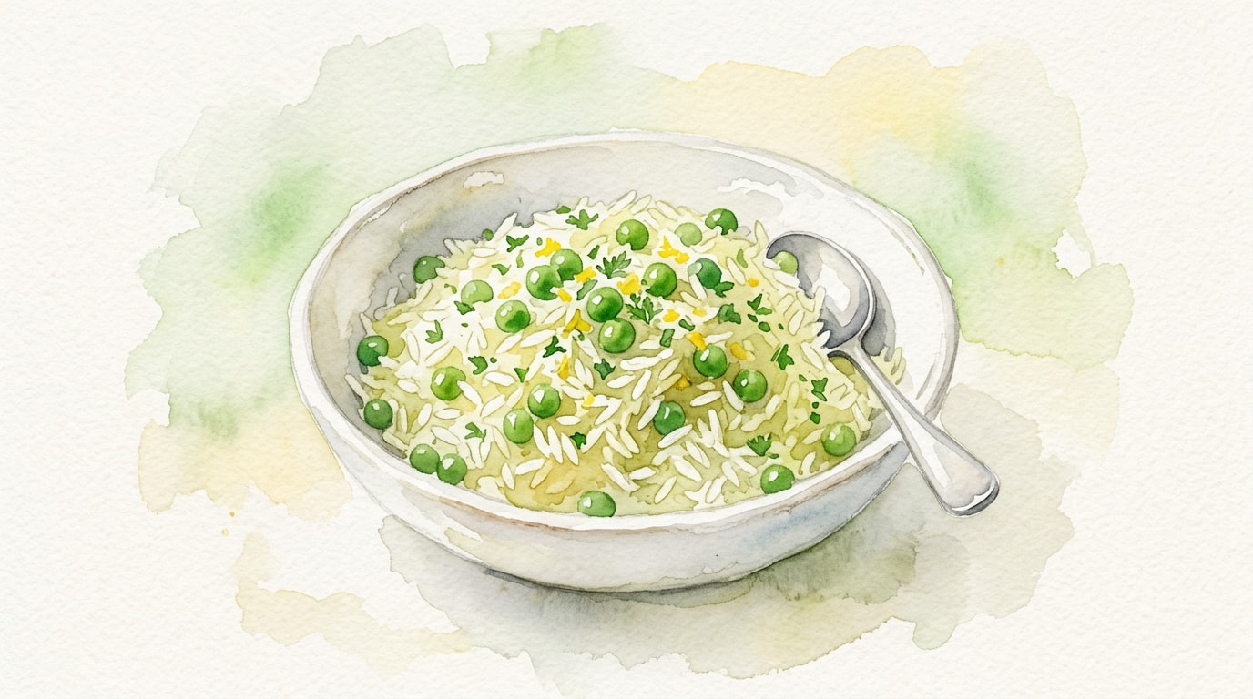 Spring Lemon Butter Pea Rice