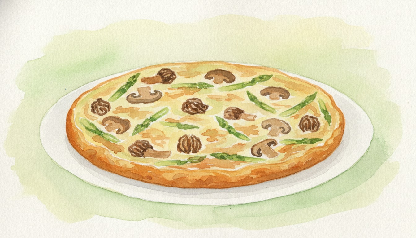 Spring Morel and Asparagus Frittata