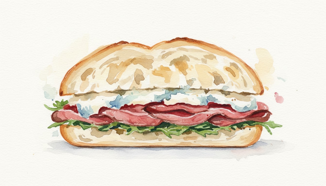 Steak and Gorgonzola Ciabatta