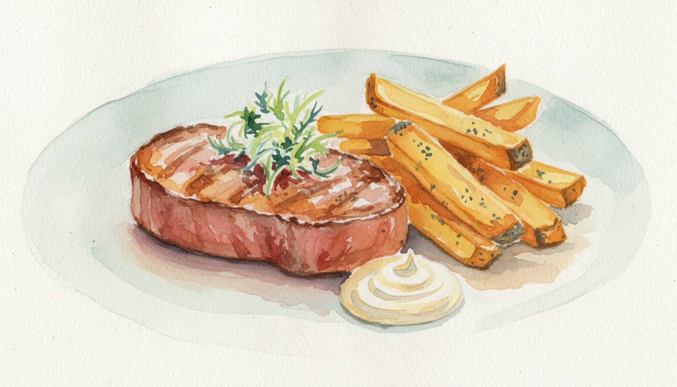 Steak Frites with Triple-Cooked Chips