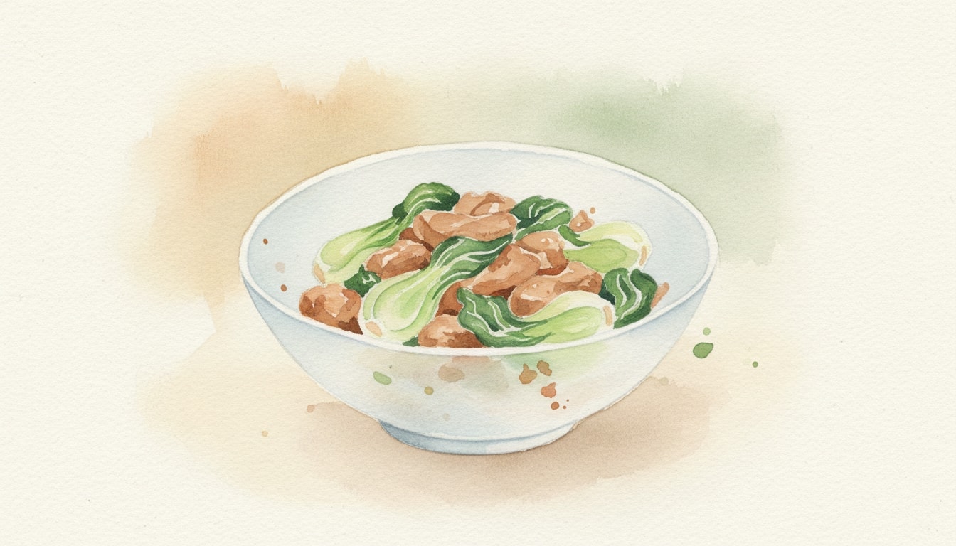 Stir-Fried Chicken and Bok Choy