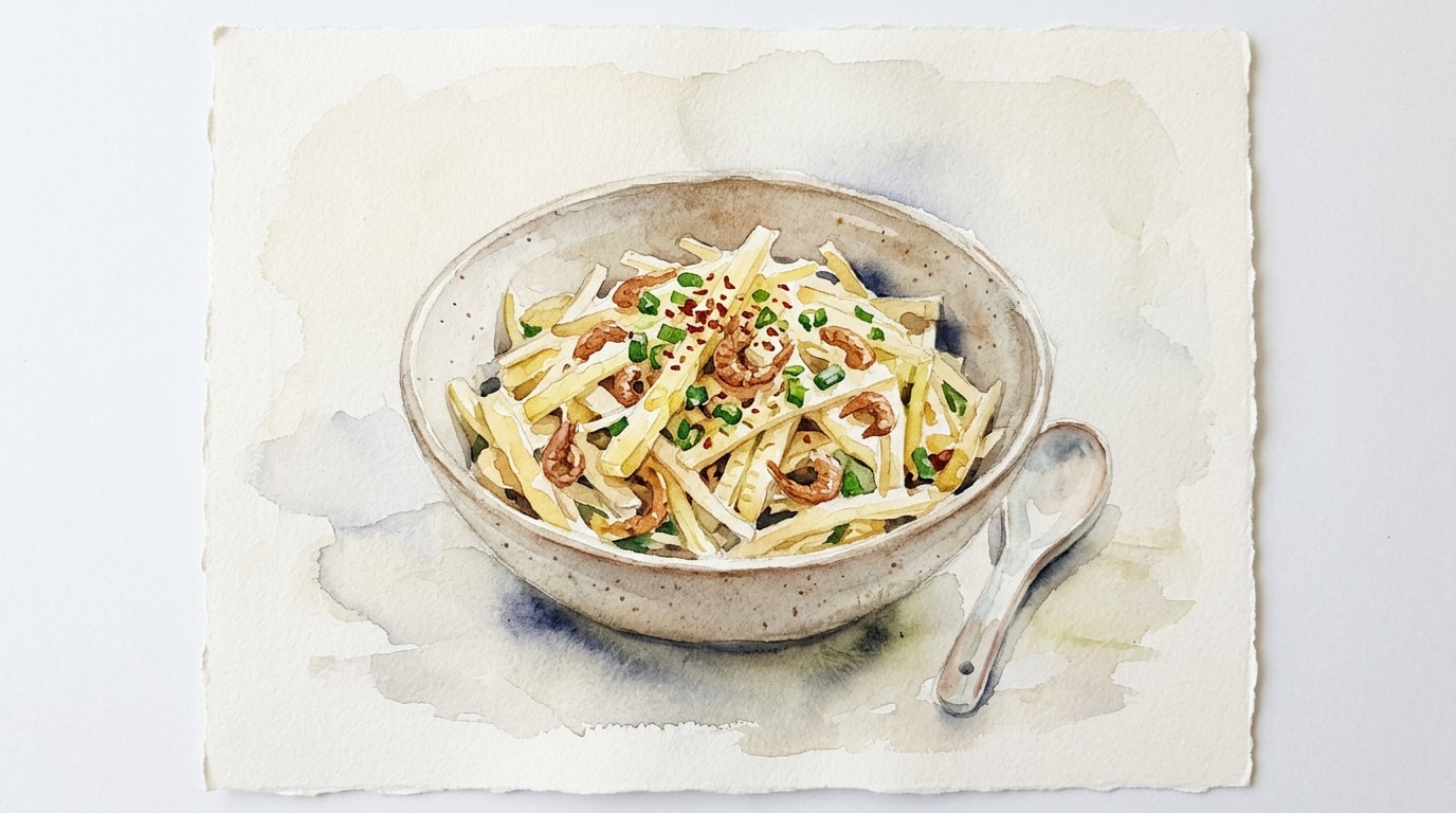 Stir-Fried Winter Bamboo Shoots with Dried Shrimp