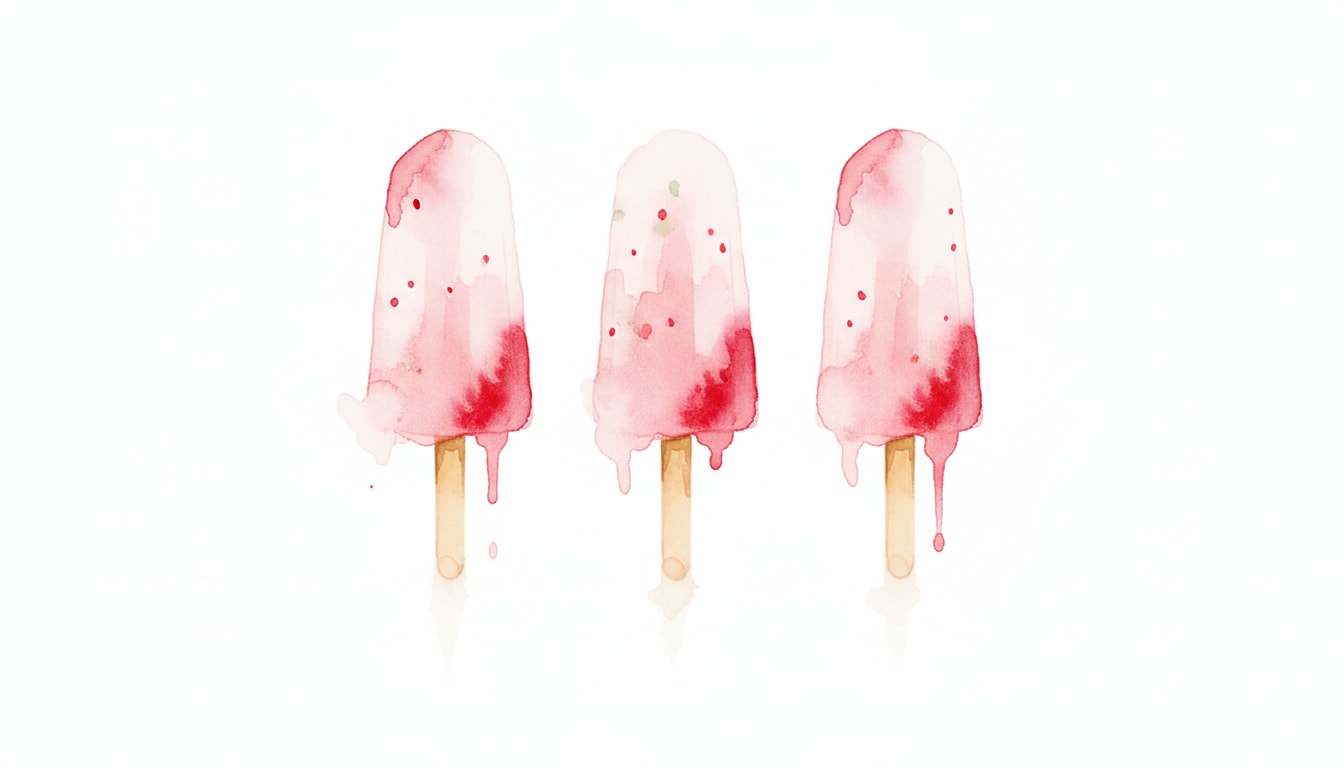 Strawberry Ice Lollies