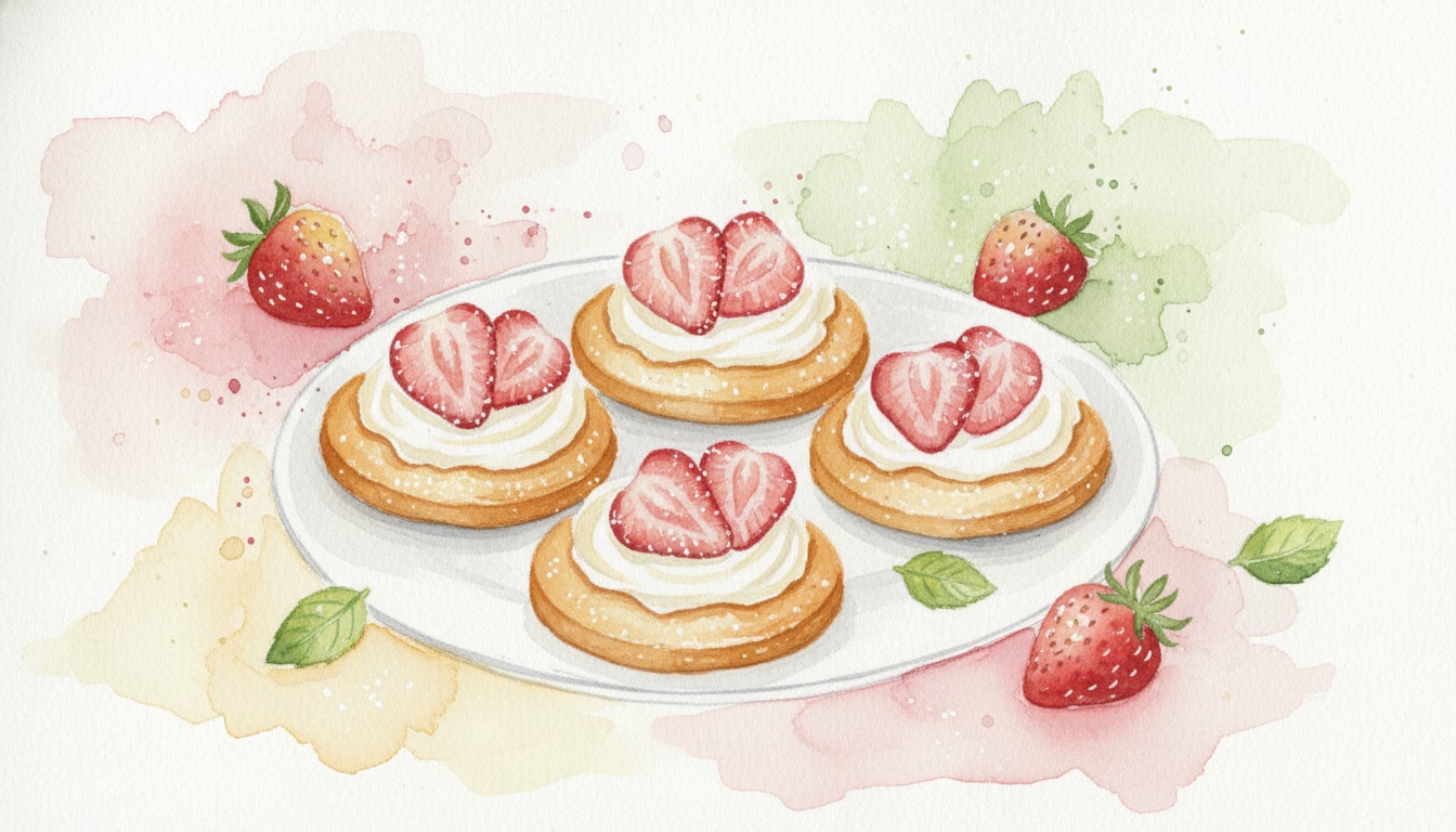 Strawberry Mascarpone Sablés