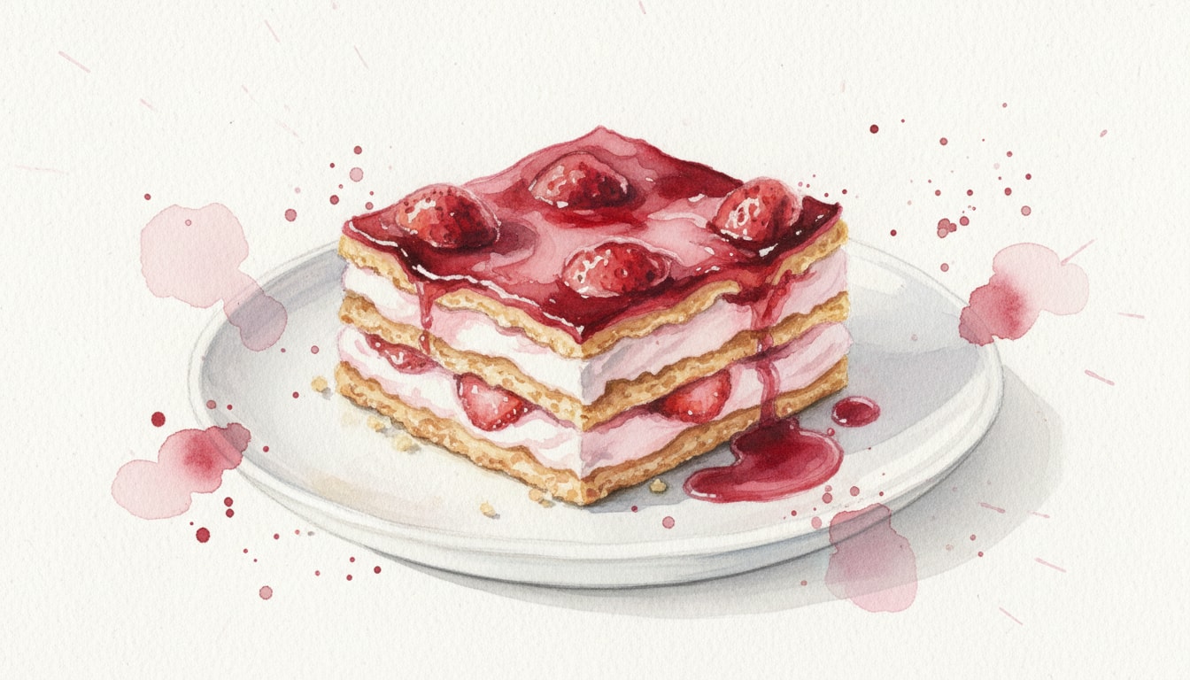 Strawberry Red Wine Matzo Layer Bars