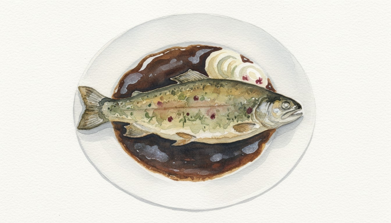 Stuffed Trout With Porter Sauce