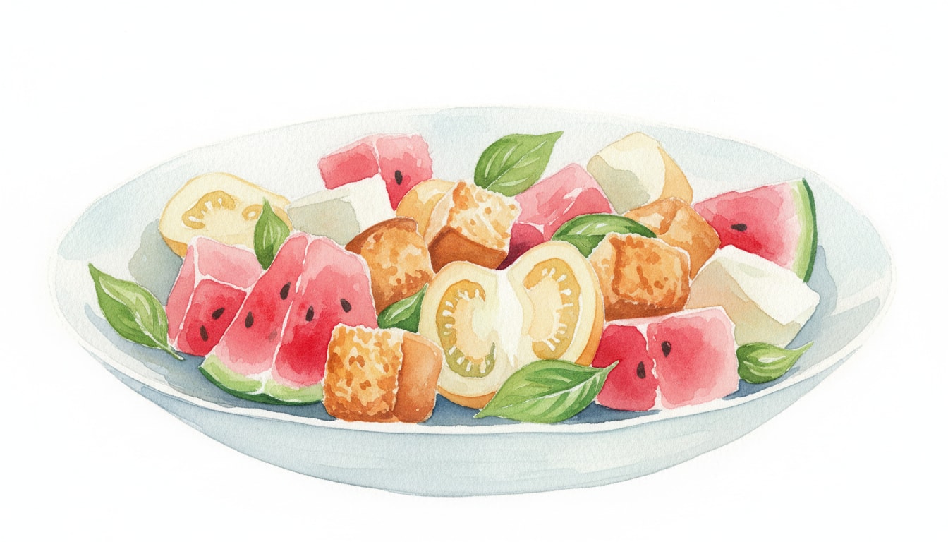 Summer Watermelon & Heirloom Panzanella