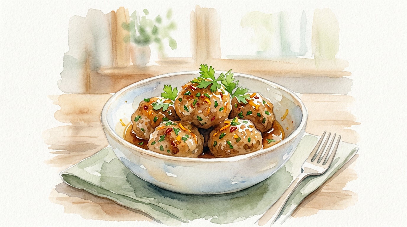 Sweet and Spicy Citrus Herb Meatballs