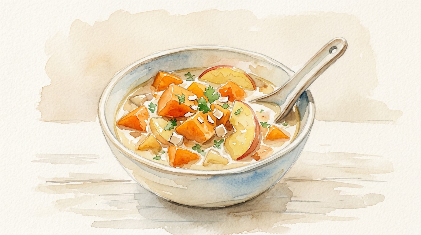 Sweet Potato and Apple Coconut Stew