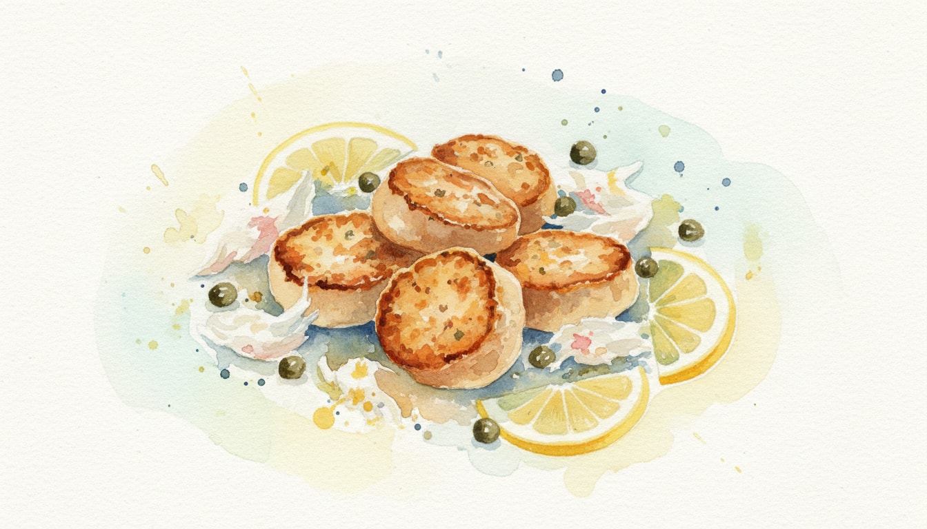 Sweetbreads With Crab, Capers and Lemon