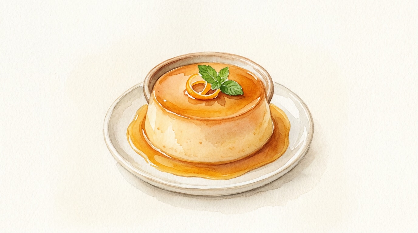 Tangerine Caramel Flan