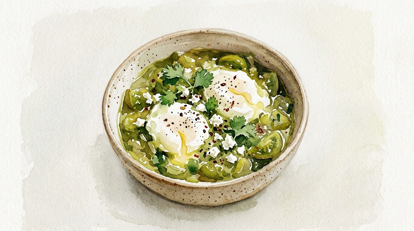 Tangy Green Tomato Shakshuka
