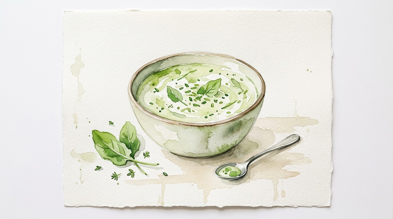 Tangy Spring Sorrel Cream Sauce