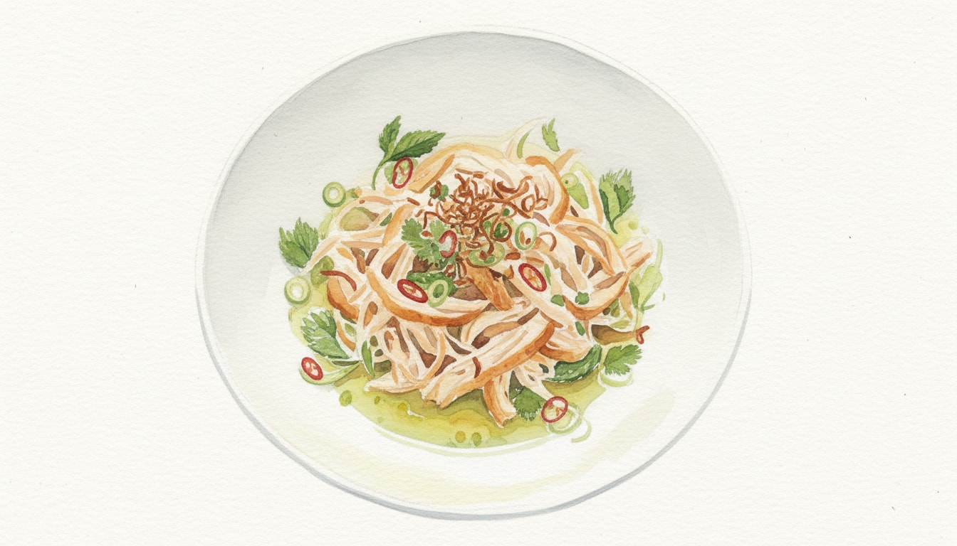 Thai-Style Turkey Salad with Dual-Texture Shallots