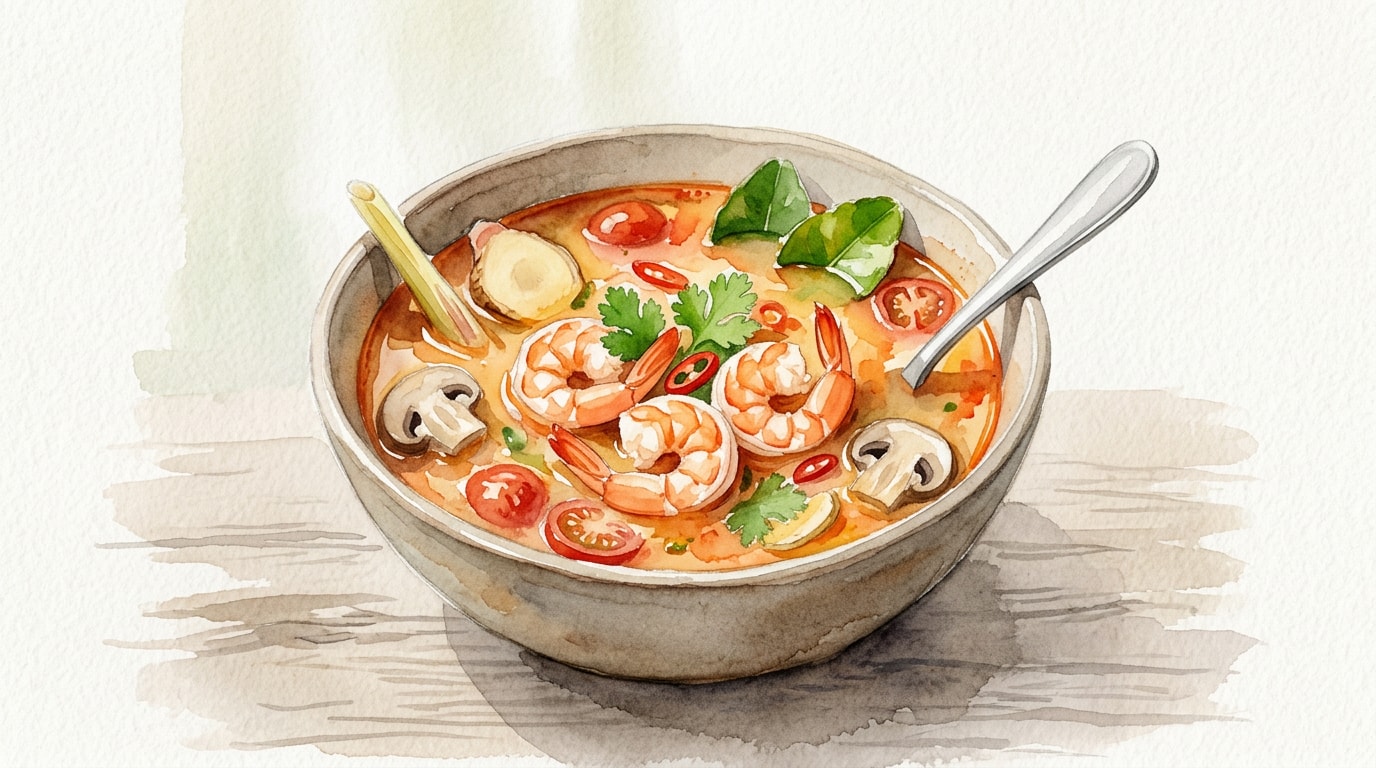Tom Yum Goong (Thai Spicy Shrimp Soup)