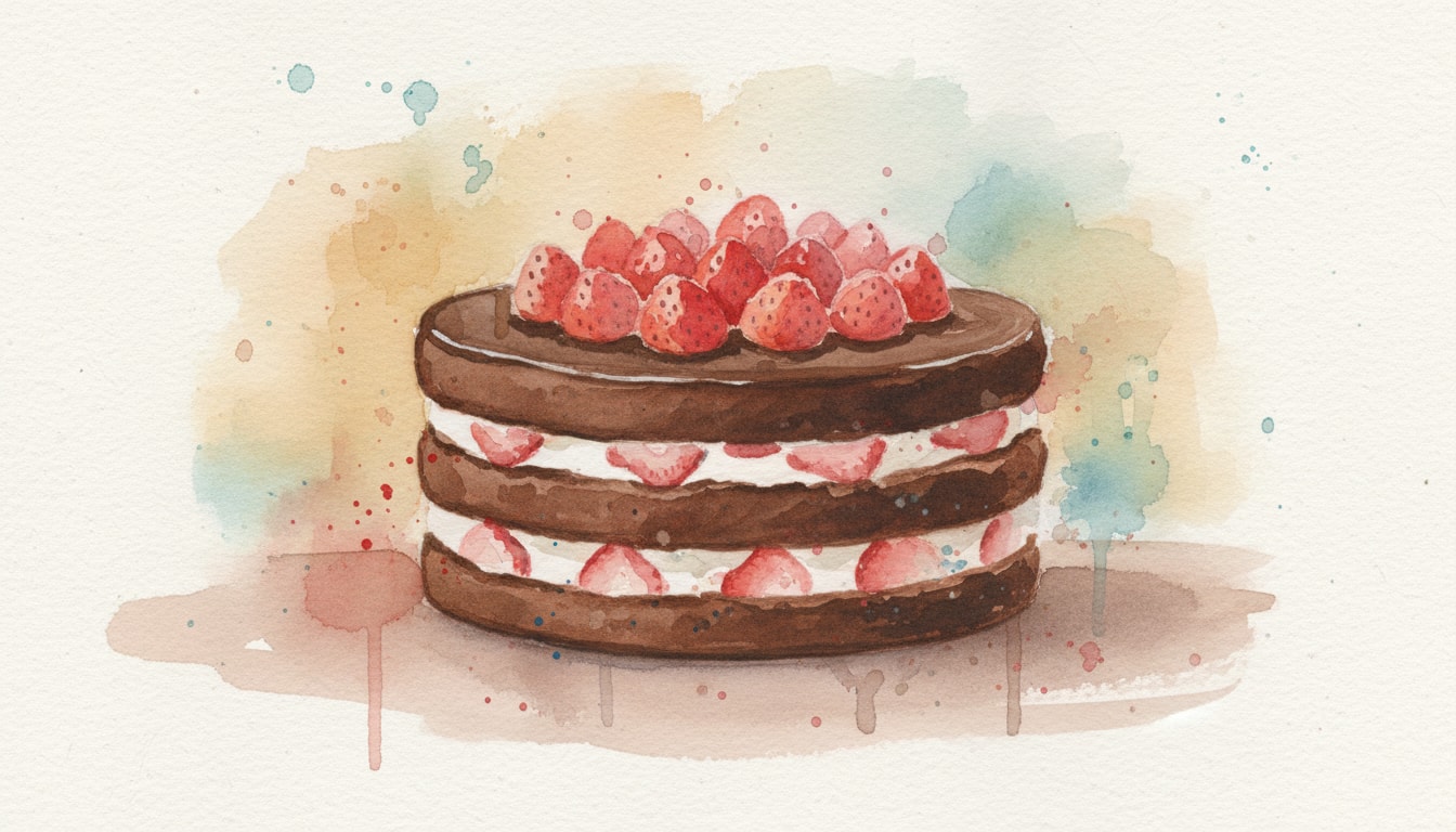 Torta al Cioccolato e Fragole