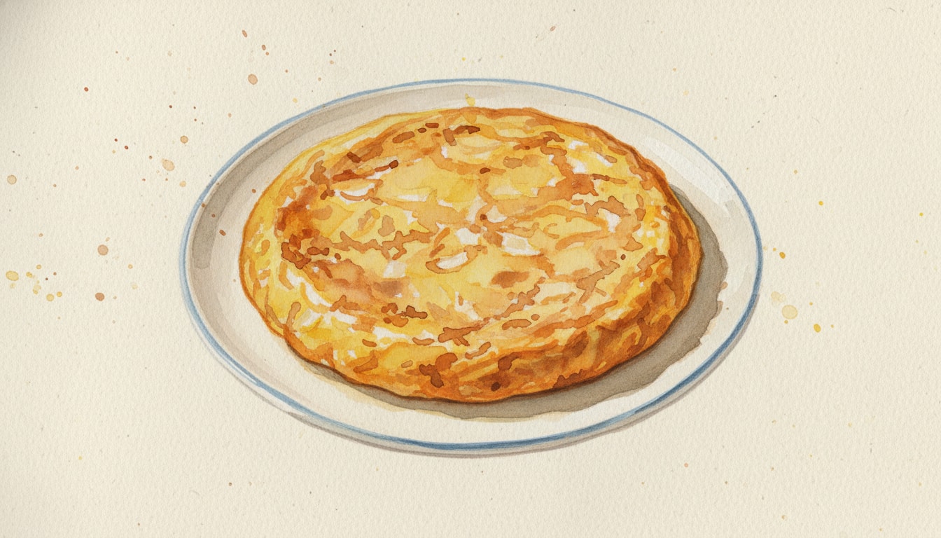 Tortilla de Patata con Cebolla