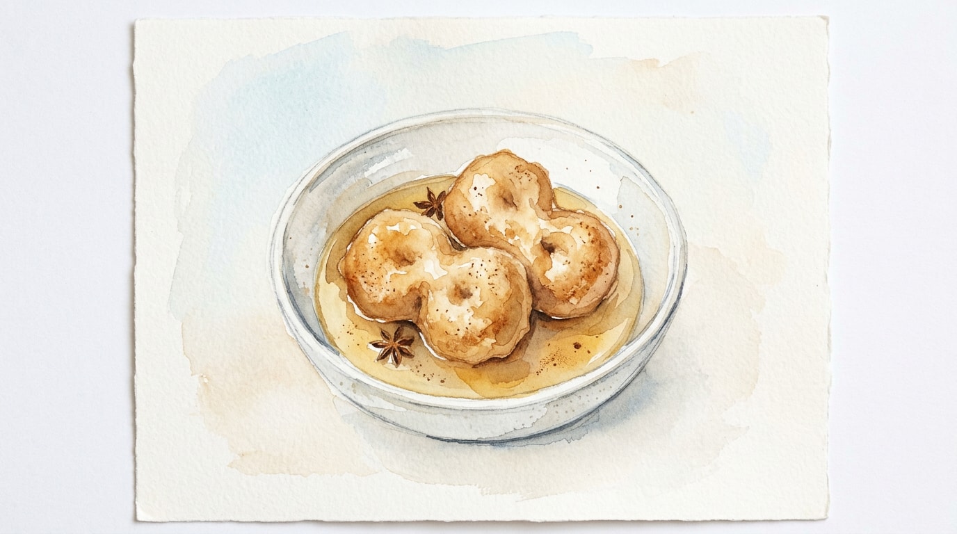 Traditional Cuban Buñuelos in Anise Syrup