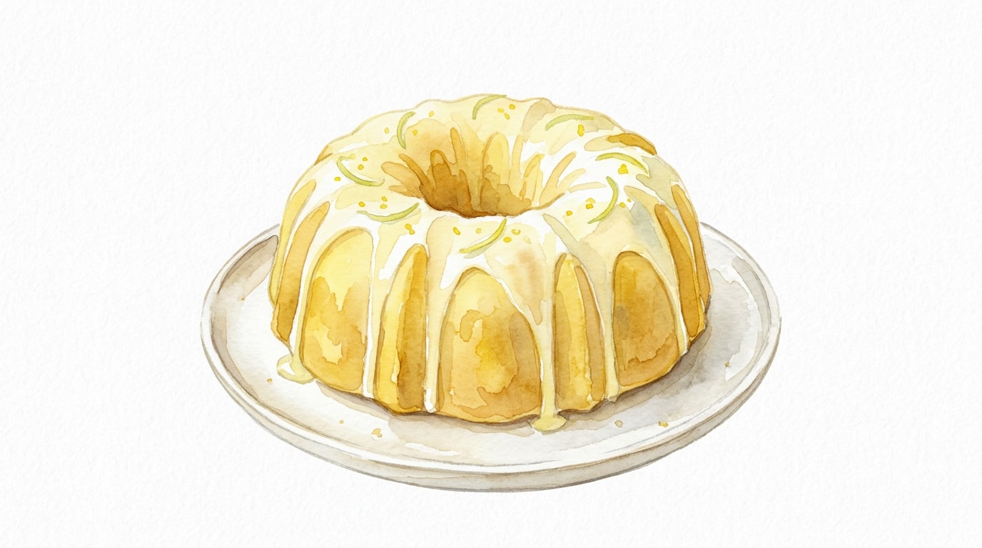 Triple Lemon Sour Cream Bundt Cake