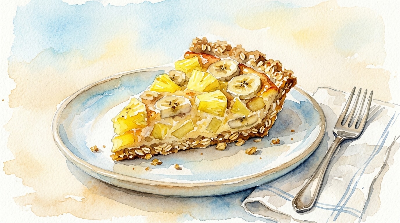 Tropical Banana Chip And Pineapple Pie Crust