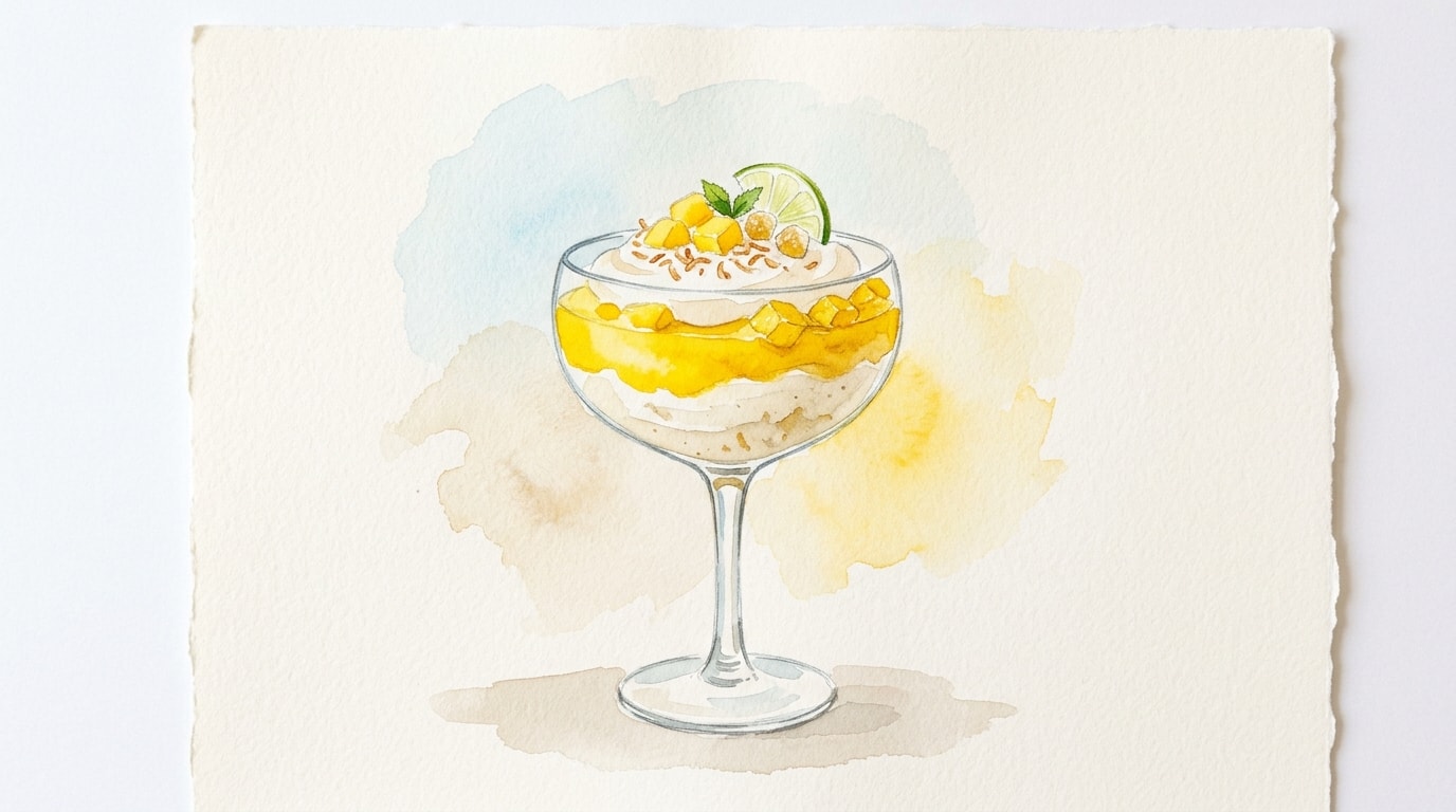 Tropical Mango and Ginger Rum Parfait